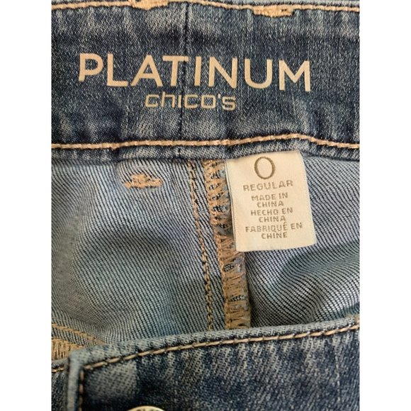 Chico’s Platinum Jeans - Size 0 - Picture 6 of 7